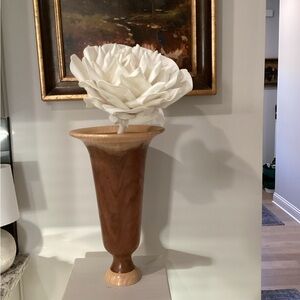 Elegant  Walnut with Maple Vase
